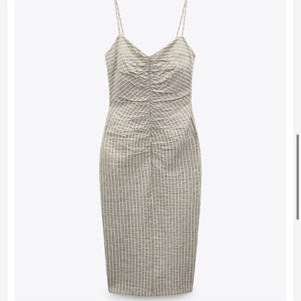 Zara STRIPED RUSTIC DRESS
Straw  NWT - Picture 4 of 7